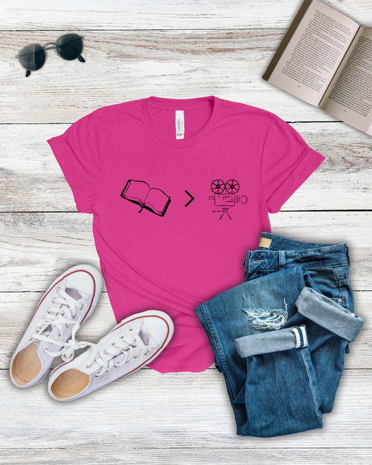Book vs Movie Tee