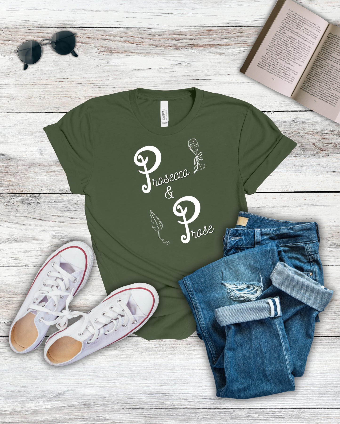 Prosecco & Prose Tee