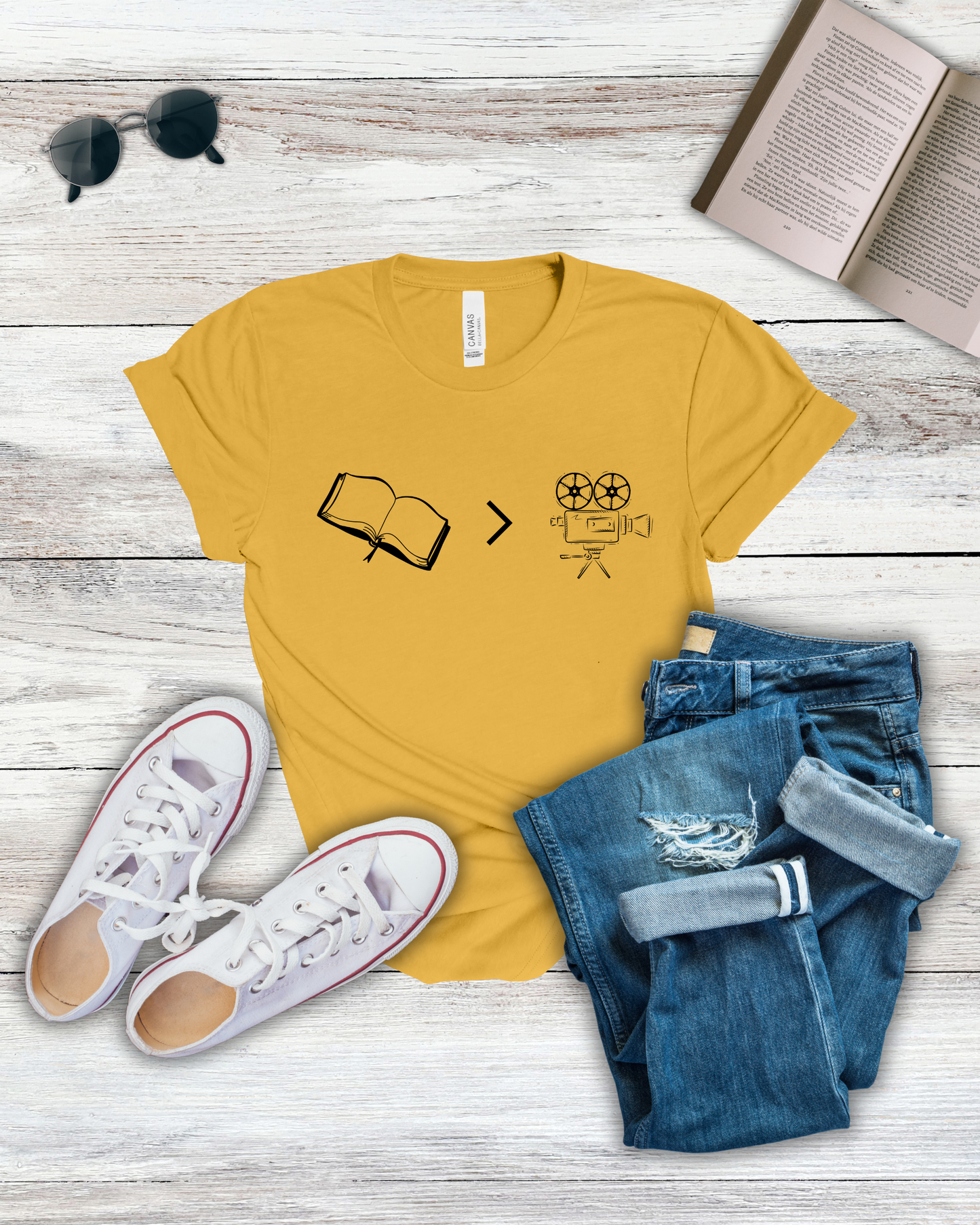 Book vs Movie Tee