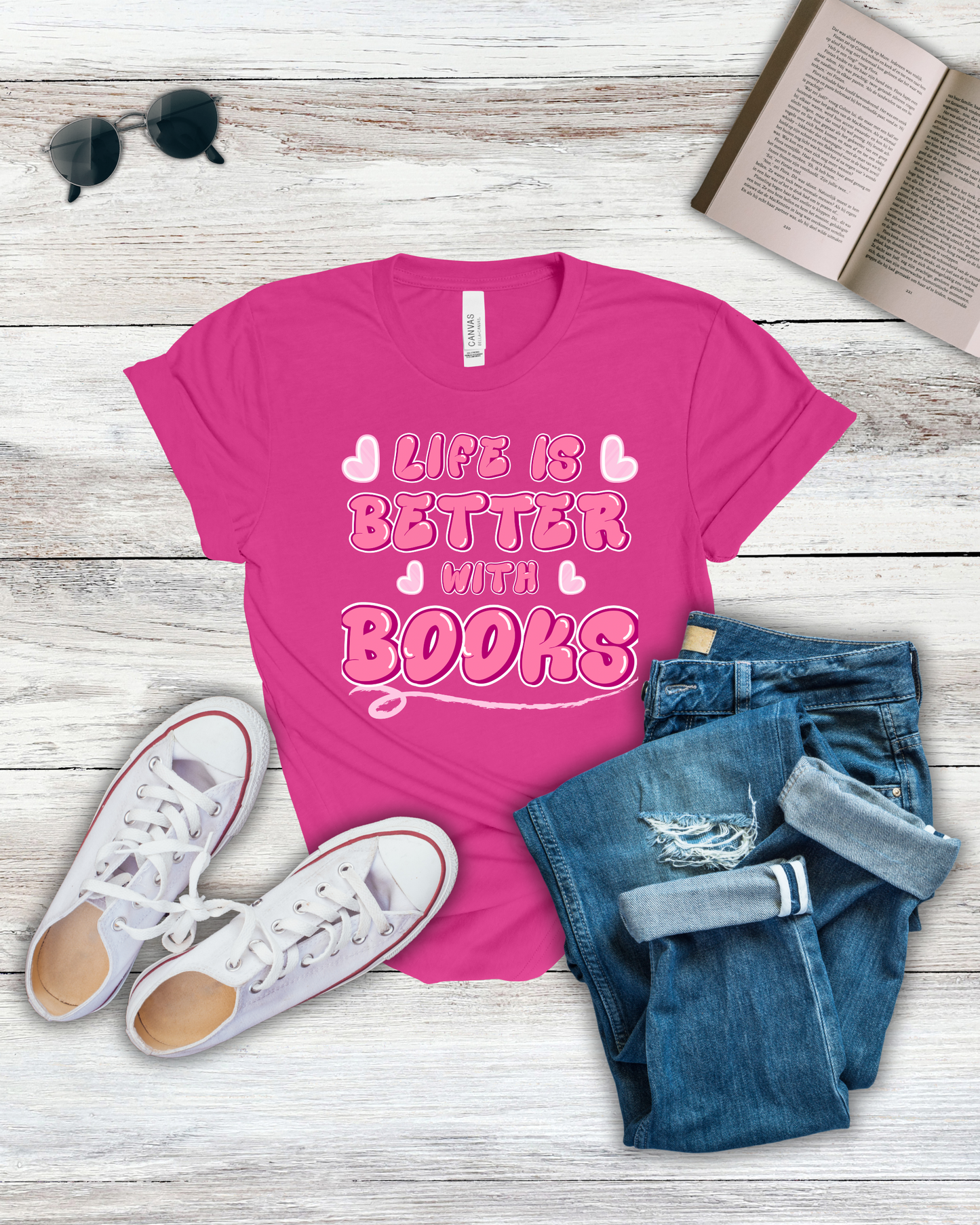 Life is Better with Books Tee