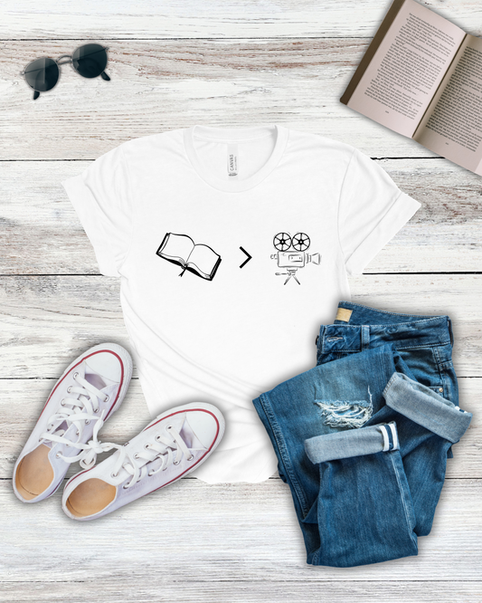 Book vs Movie Tee