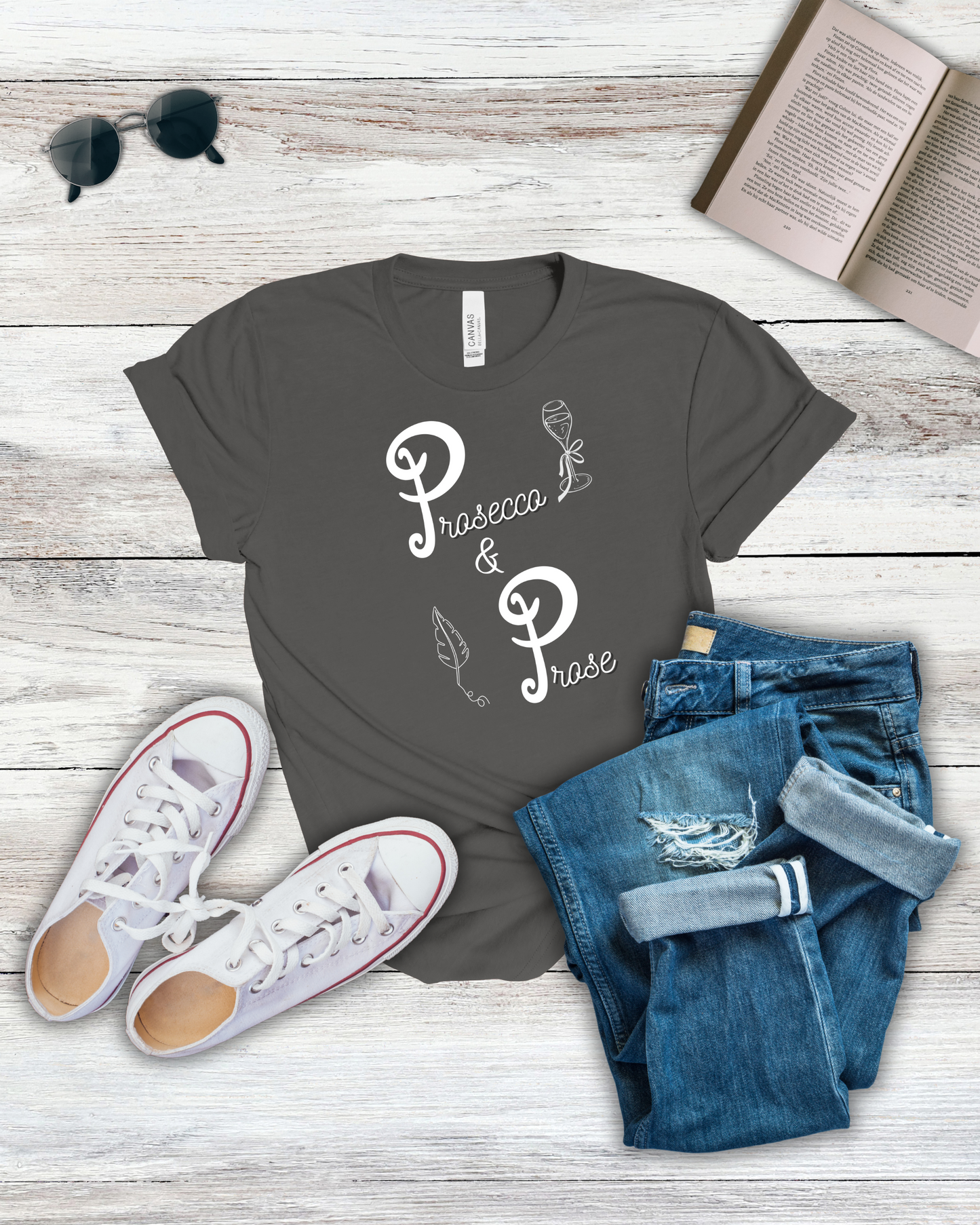 Prosecco & Prose Tee