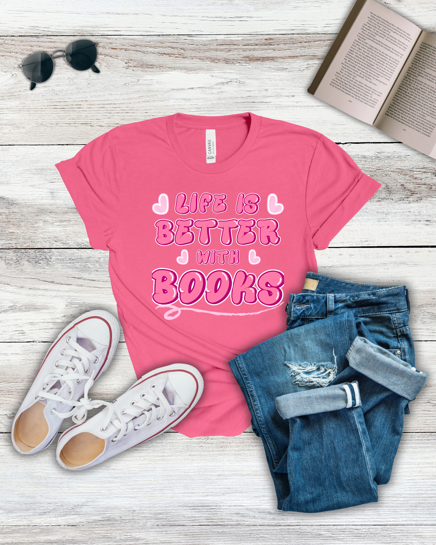 Life is Better with Books Tee