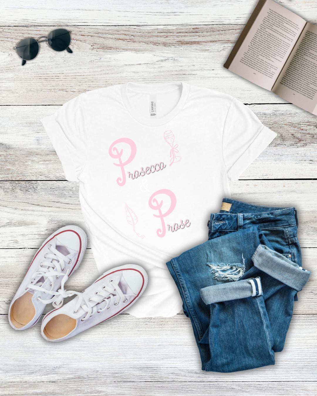 Prosecco & Prose Tee