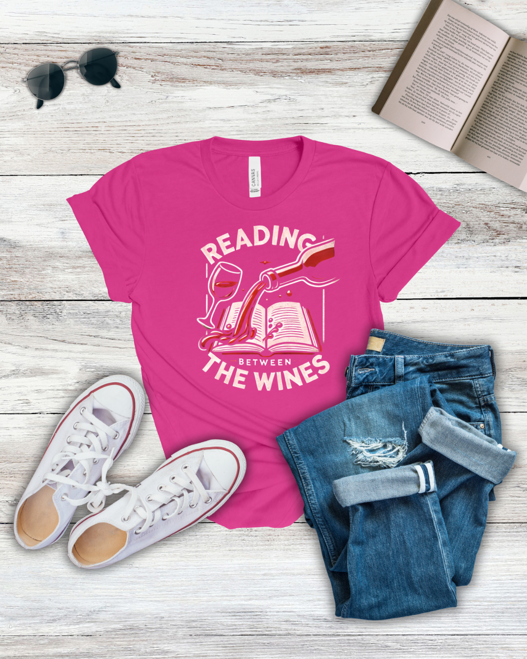 Reading Between the Wines Tee