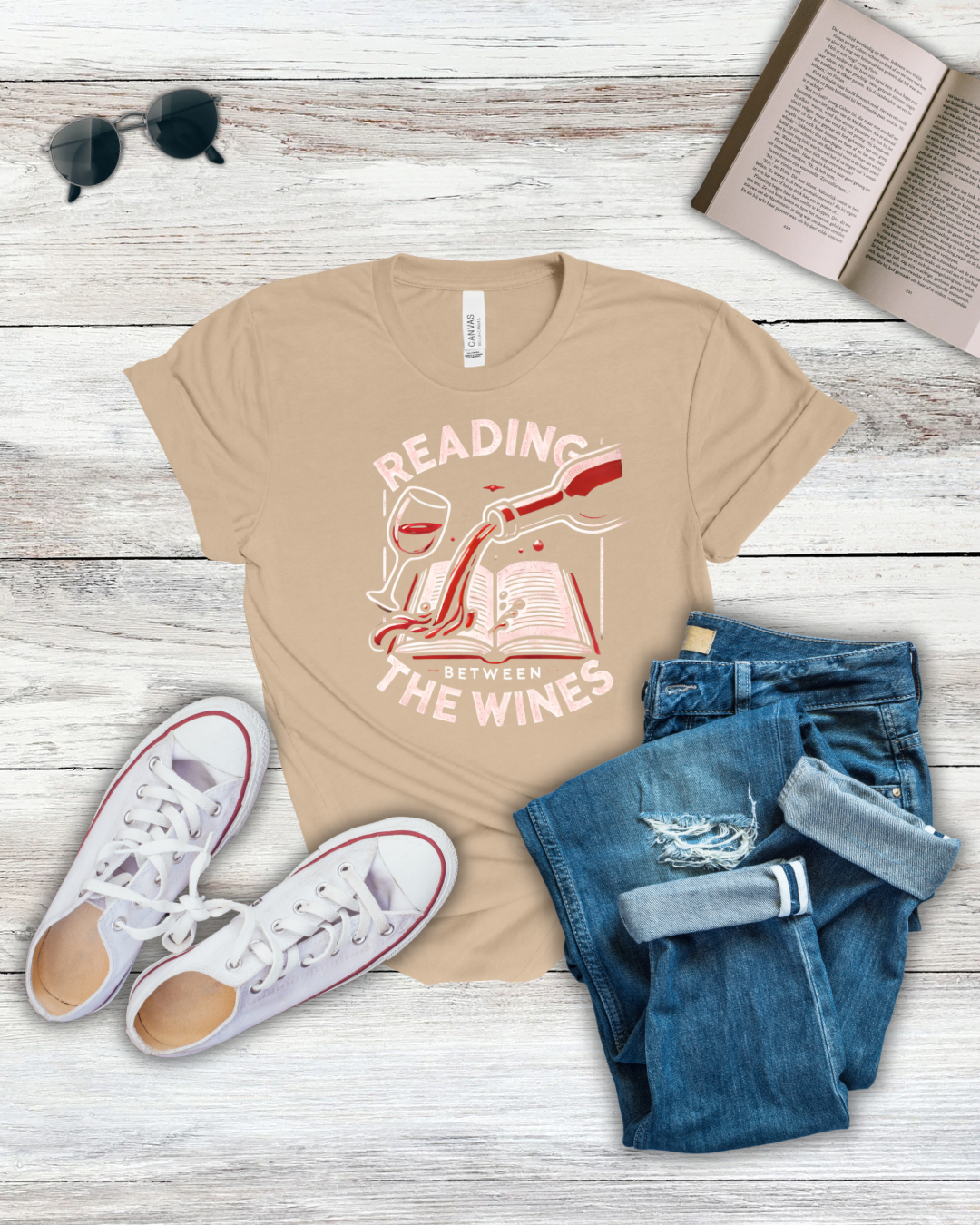 Reading Between the Wines Tee