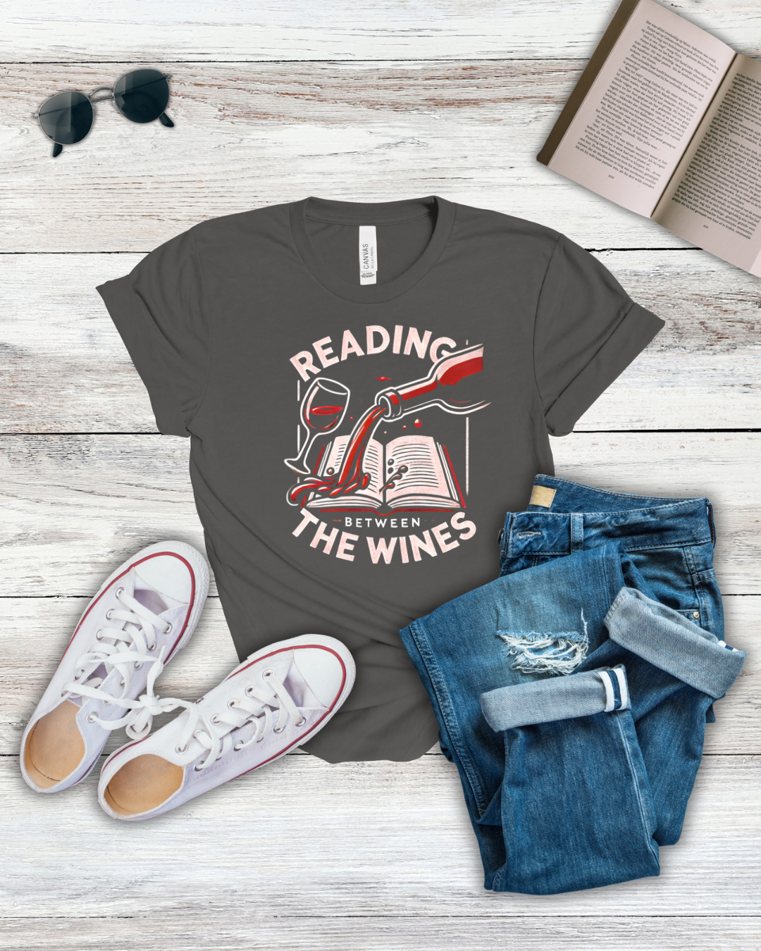 Reading Between the Wines Tee