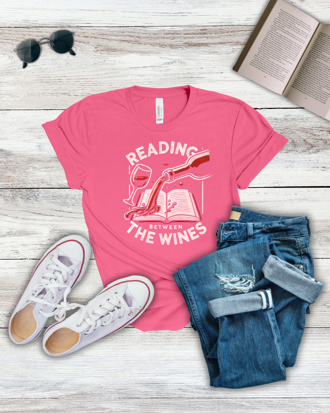 Reading Between the Wines Tee