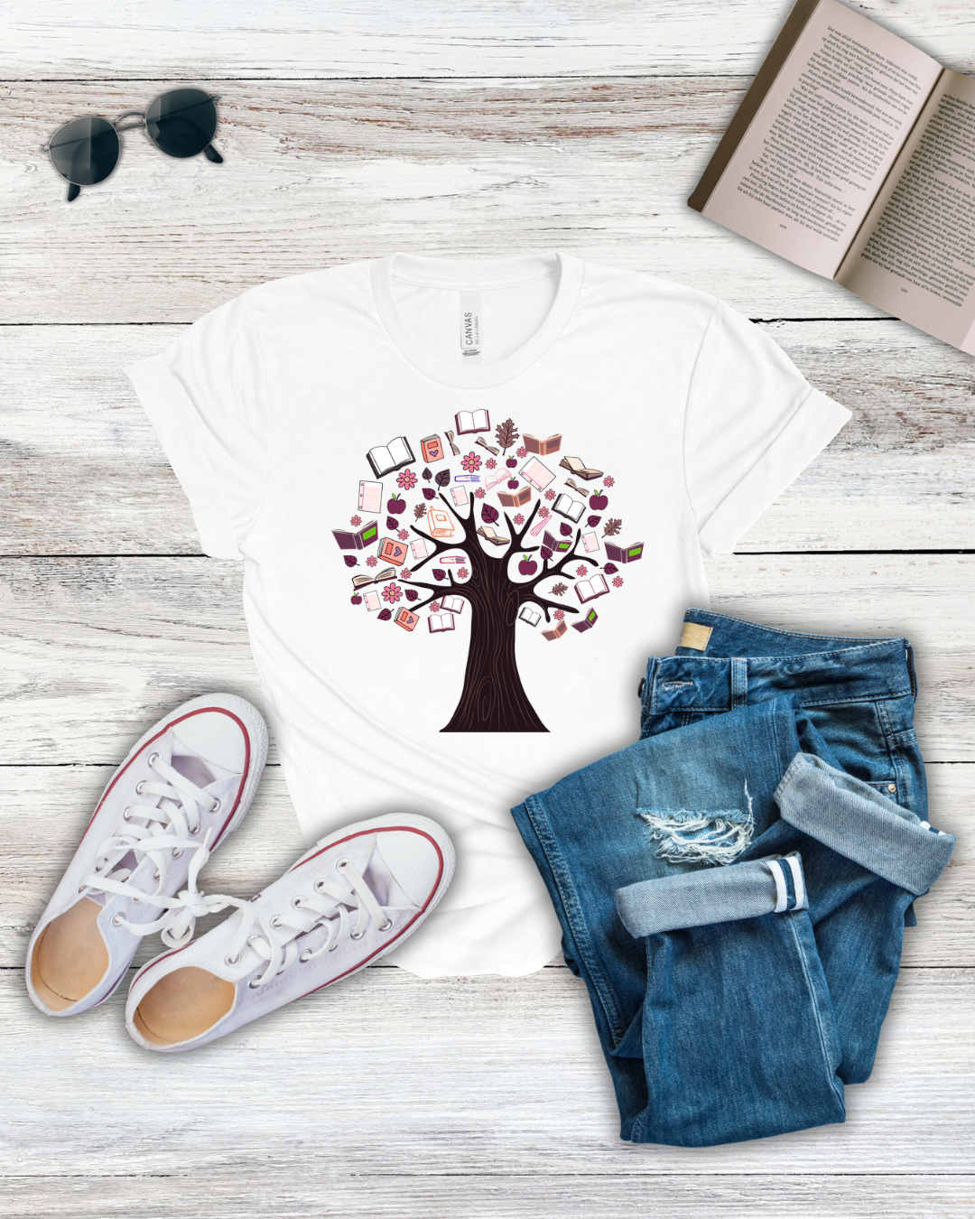 Pink Tree Tee